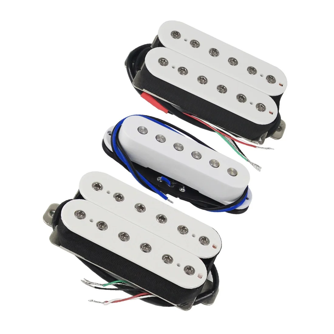 FLEOR 3 шт. хамбакер + звукосниматель с одной катушкой, белый Alnico 5, набор гитарных звукоснимателей HSH
FLEOR 3 шт. хамбакер + звукосниматель с одной катушкой, белый Alnico 5, набор гитарных звукоснимателей HSH