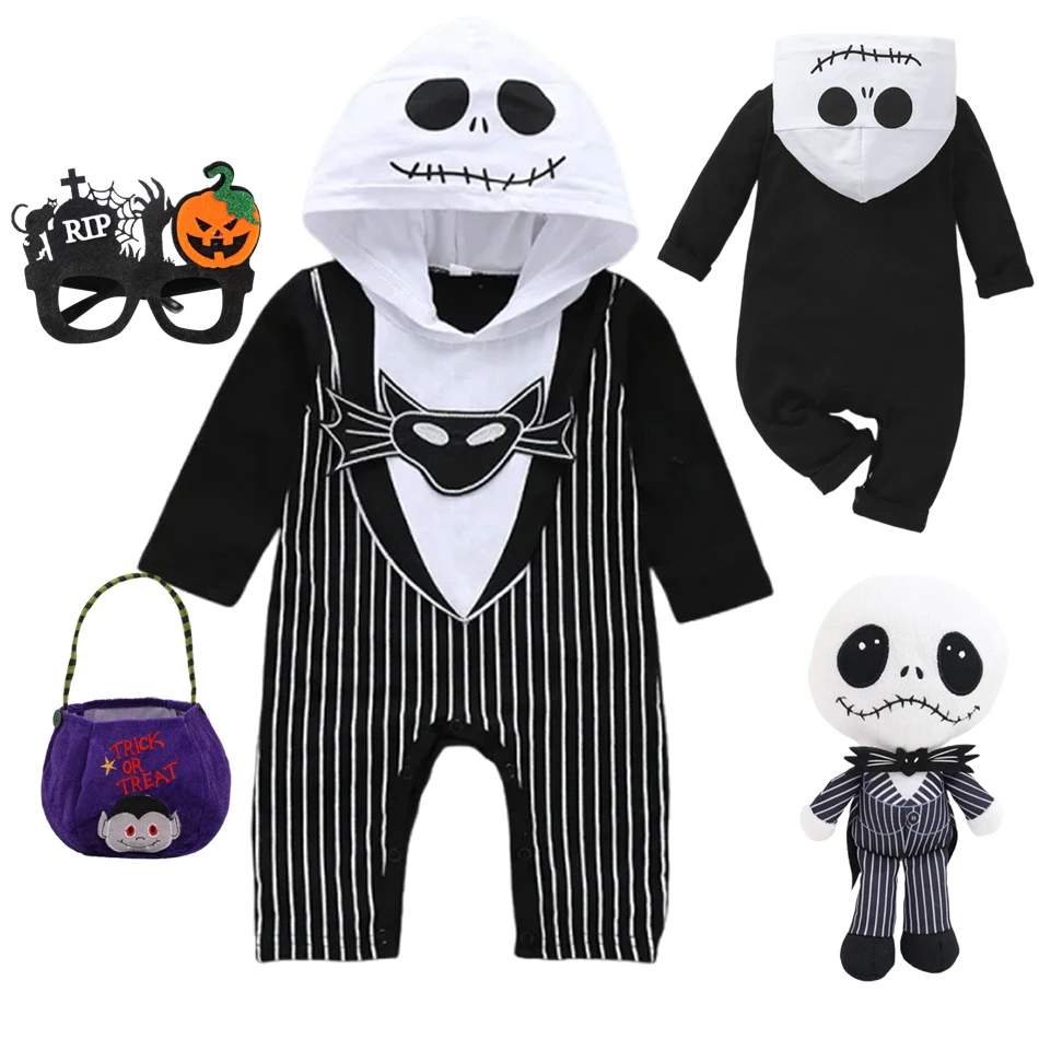 2025 Halloween Cosplay Baby Boy Clothes Jack Nightmare Before Christmas Romper Cotton Striped Hooded Jumpsuit For 0-24 Months
2025 Halloween Cosplay Baby Boy Clothes Jack Nightmare Before Christmas Romper Cotton Striped Hooded Jumpsuit For 0-24 Months