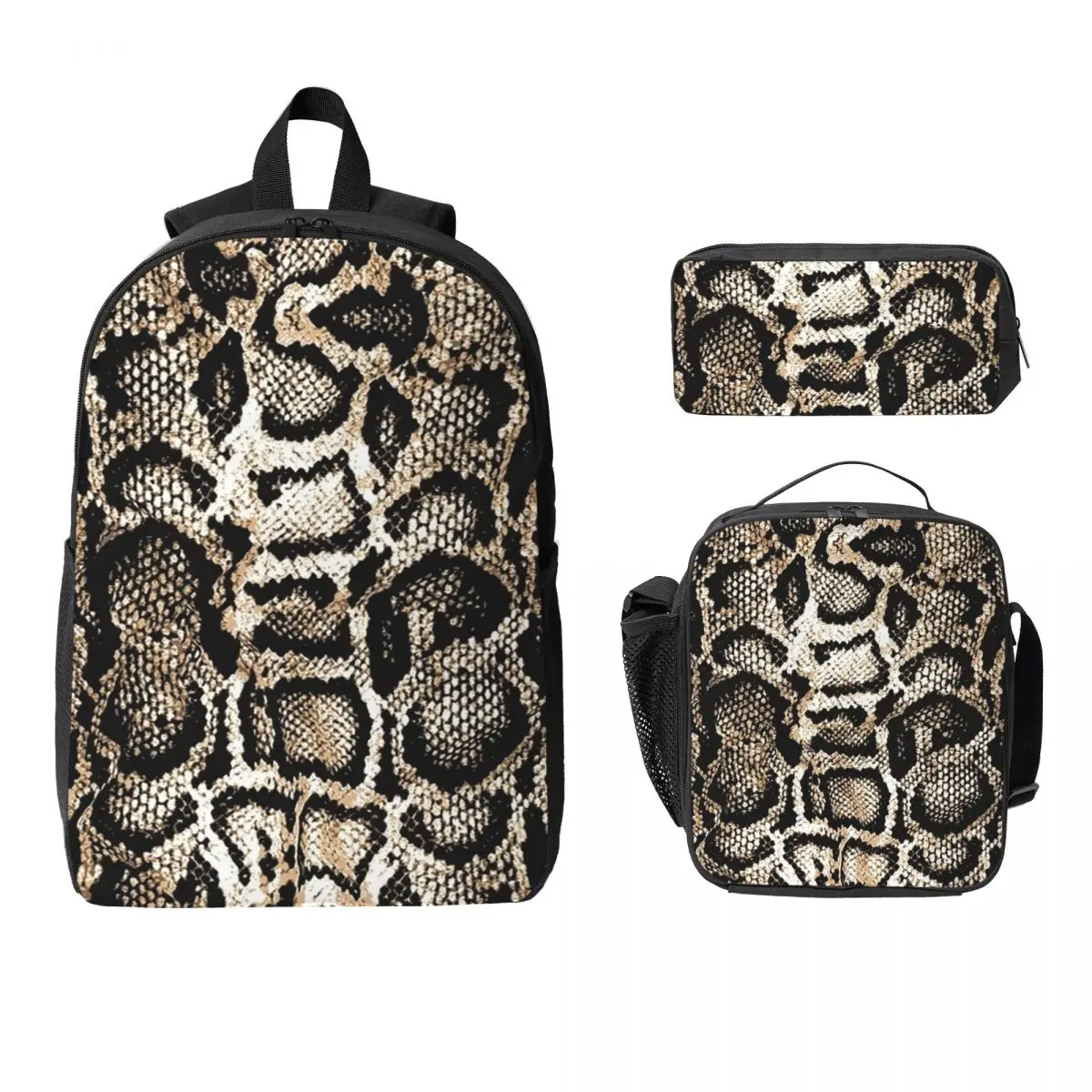 Snake Skin Backpack Boys Girls BookBag School Bag Laptop Shoulder Bags 3ps Insulated Lunch Bag Pencil Case
Snake Skin Backpack Boys Girls BookBag School Bag Laptop Shoulder Bags 3ps Insulated Lunch Bag Pencil Case