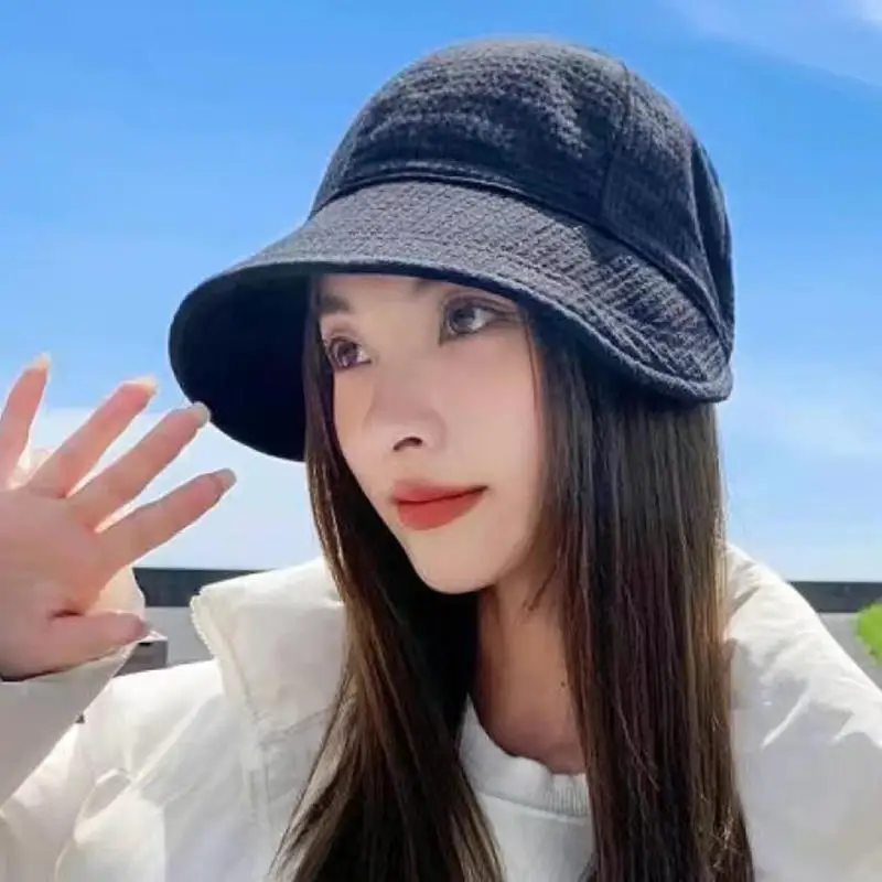 Sunhat Summer Outdoor Beach Fisherman Hat Sunscreen Protection Cap Cotton Wide Brim Bucket Caps for Women
Sunhat Summer Outdoor Beach Fisherman Hat Sunscreen Protection Cap Cotton Wide Brim Bucket Caps for Women
