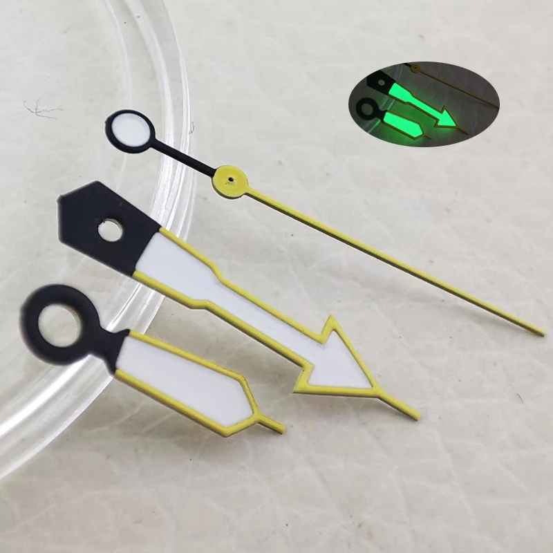 Watch accessories yellow white hands green night light suitable for Japanese NH35/36/4R/7S mechanical movement
Watch accessories yellow white hands green night light suitable for Japanese NH35/36/4R/7S mechanical movement