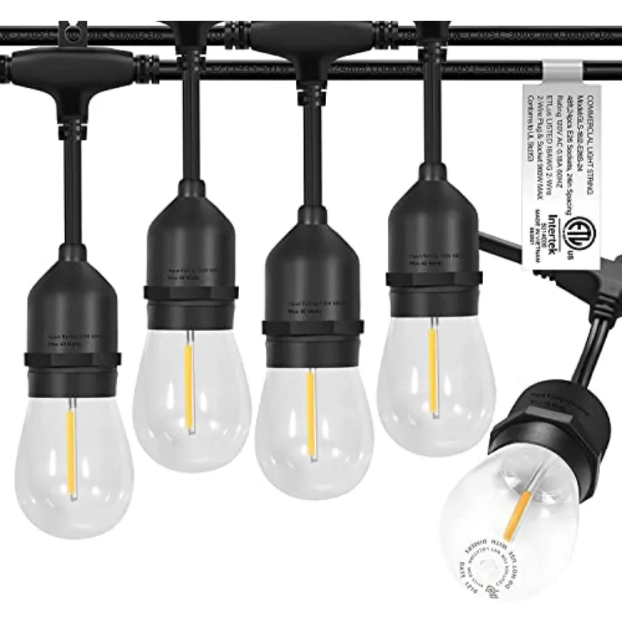 LED Outdoor String Lights with Weatherproof Shatterproof Edison 2 Commercial Grade W
LED Outdoor String Lights with Weatherproof Shatterproof Edison 2 Commercial Grade W