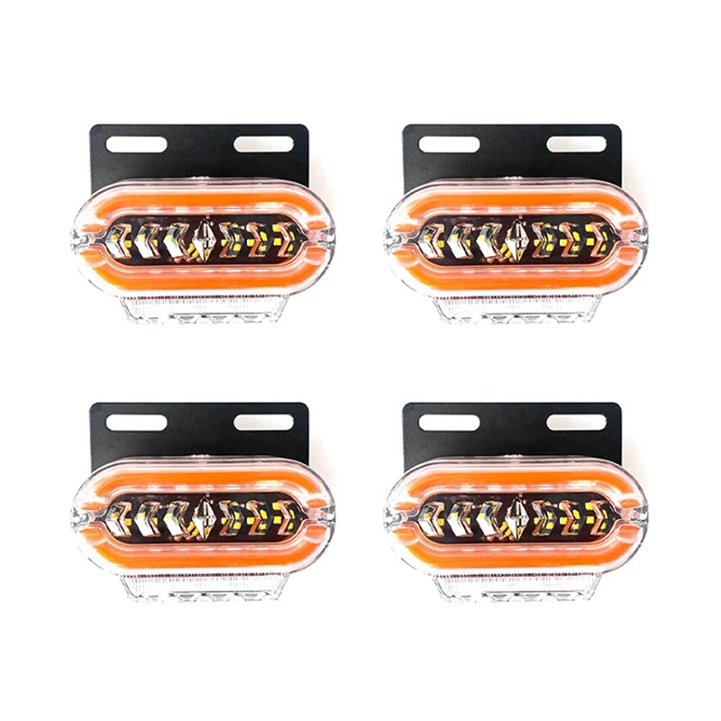 4Pcs 24V LED Side Marker Lights Signal Indicator Lamp Warning Tail Light 3 Modes Turn Signal Truck Trailer Lorry
4Pcs 24V LED Side Marker Lights Signal Indicator Lamp Warning Tail Light 3 Modes Turn Signal Truck Trailer Lorry