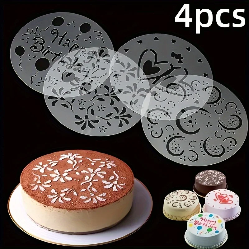 Round Cake Top Stencils Biscuit Template Mesh For Birthday Cake Blossom Decoration Mould DIY Baking Tools Kitchen Accessories
Round Cake Top Stencils Biscuit Template Mesh For Birthday Cake Blossom Decoration Mould DIY Baking Tools Kitchen Accessories