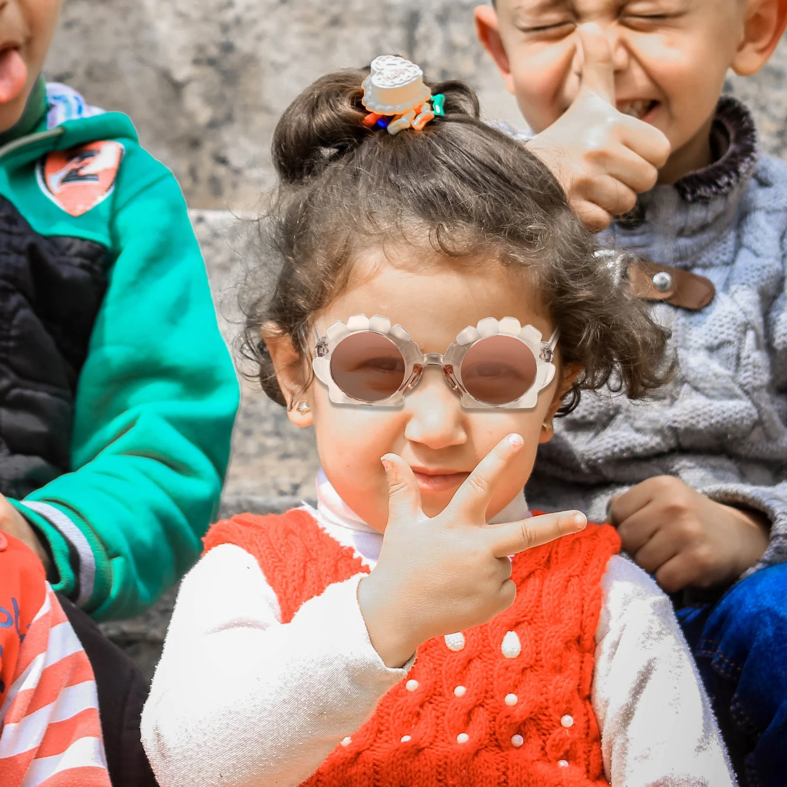 2 Pcs Baby Sunglasses Heart Shaped Kids Eyeglasses Transparent Pink Tea Toddler Lenses Travel Gift Personalized Sunglasses
2 Pcs Baby Sunglasses Heart Shaped Kids Eyeglasses Transparent Pink Tea Toddler Lenses Travel Gift Personalized Sunglasses