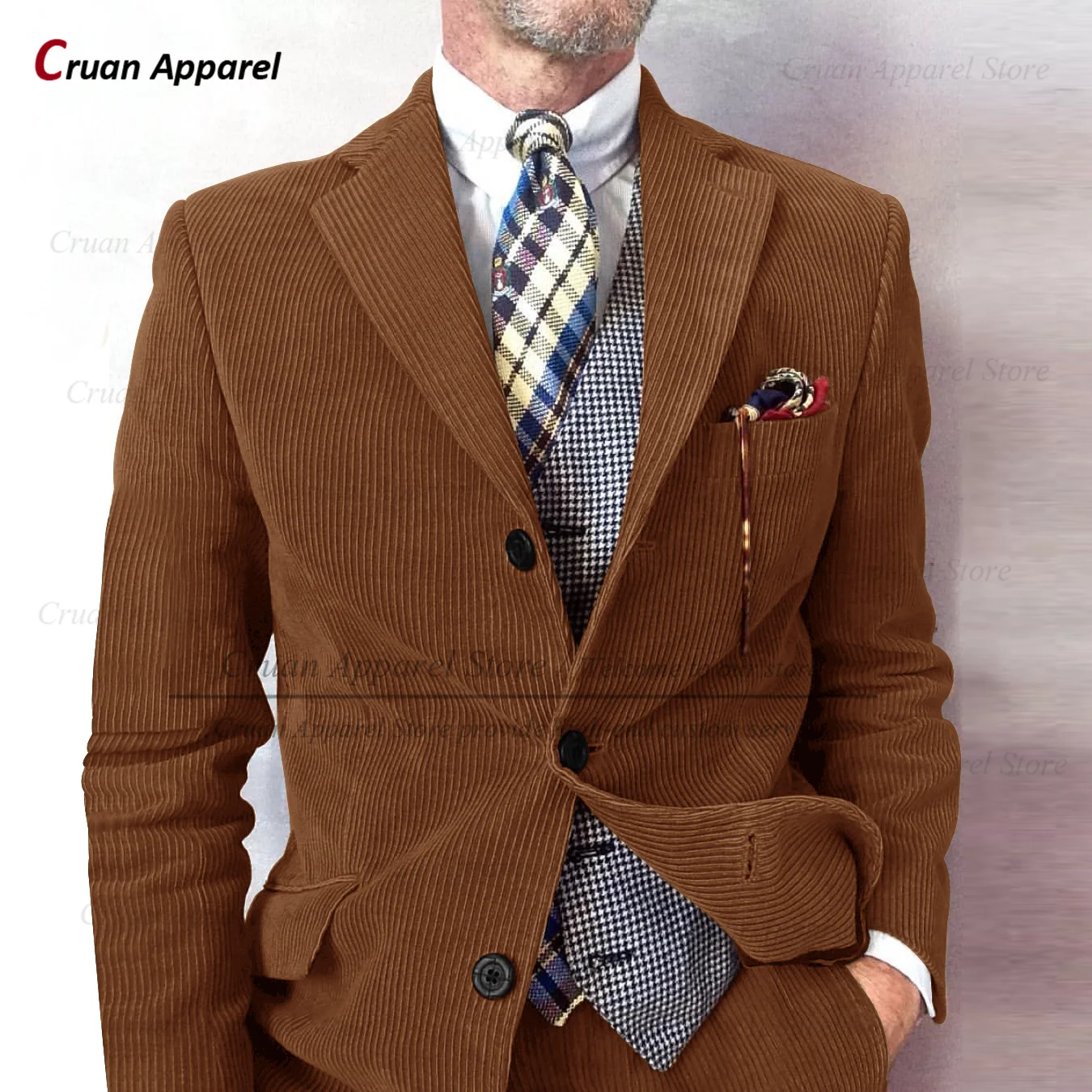 Fashion Men Suit Set Formal Party Business Corduroy Blazer Pants 2 Pieces Wedding Gala Groom Tailor-made Slim Fit Tuxedo Outfits
Fashion Men Suit Set Formal Party Business Corduroy Blazer Pants 2 Pieces Wedding Gala Groom Tailor-made Slim Fit Tuxedo Outfits