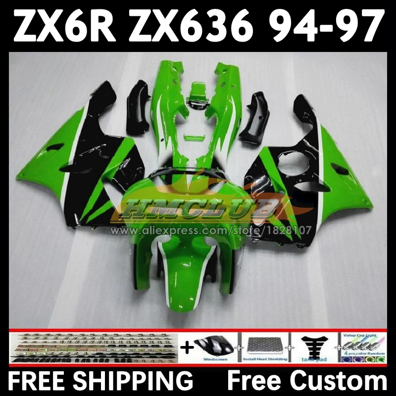 Factory Green Bodys For KAWASAKI NINJA ZX 6R 636 ZX-636 1994 1995 1996 1997 151No.0 ZX600 ZX636 ZX-6R ZX6R 94 95 96 97 Fairing
Factory Green Bodys For KAWASAKI NINJA ZX 6R 636 ZX-636 1994 1995 1996 1997 151No.0 ZX600 ZX636 ZX-6R ZX6R 94 95 96 97 Fairing