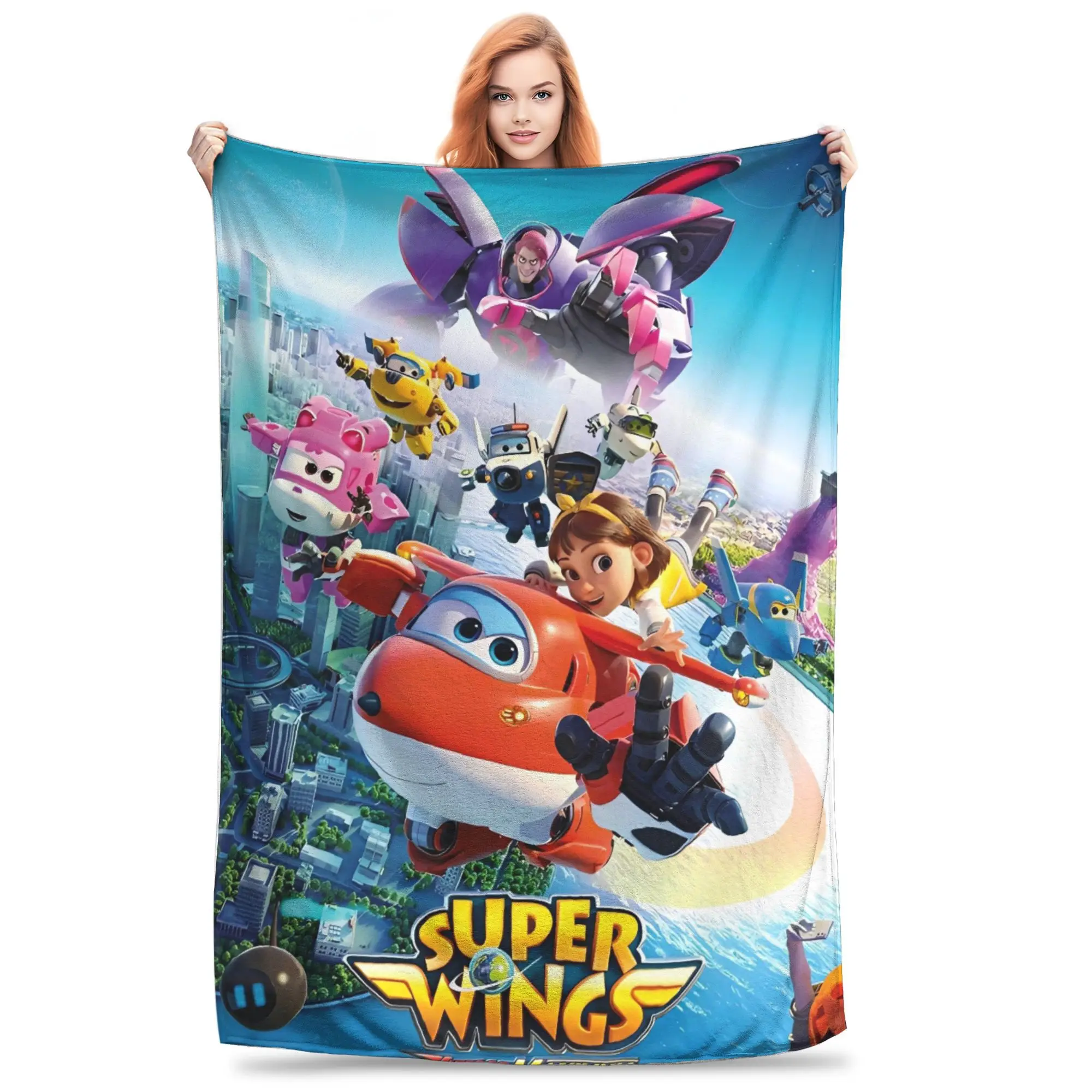 Super Wings Cartoon Flannel Blanket Winter Warm Soft Throw Blanket for Students Home Decor Pattern Bedspread Sofa Bed Cover
Super Wings Cartoon Flannel Blanket Winter Warm Soft Throw Blanket for Students Home Decor Pattern Bedspread Sofa Bed Cover