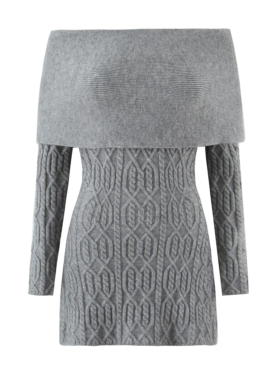 American Sle Spicy Girl One oulder Long Sve Knitted Dr Women's Slimming Versatile Sweater ort Skirt Daily Wear
American Sle Spicy Girl One oulder Long Sve Knitted Dr Women's Slimming Versatile Sweater ort Skirt Daily Wear