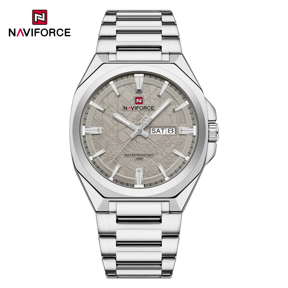 NAVIFORCE NF9273 Men's Stainless Steel Band 3ATM Waterproof Luminous Pointer Display Luxury Boy‘s Watches
NAVIFORCE NF9273 Men's Stainless Steel Band 3ATM Waterproof Luminous Pointer Display Luxury Boy‘s Watches