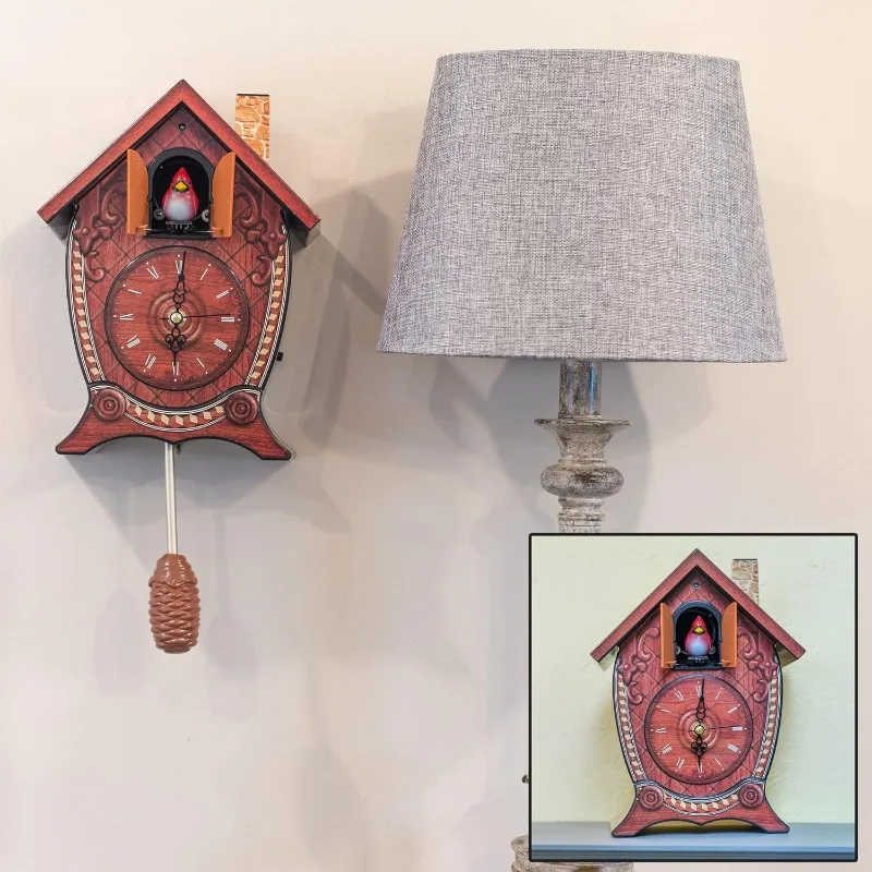 Traditional Chalet Style Singing Cardinal Tabletop Wall Sound Cuckoo Clock 17 X 8 X 5 Inches
Traditional Chalet Style Singing Cardinal Tabletop Wall Sound Cuckoo Clock 17 X 8 X 5 Inches
