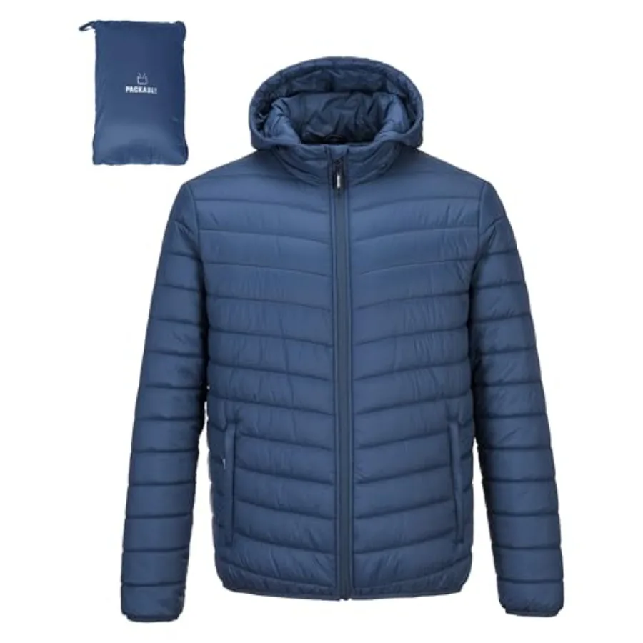 Outdoor Ventures Men's Lightweight Packable Hooded Puffer Jacket Insulated Winter Coat for Snow Ski Traveling
Outdoor Ventures Men's Lightweight Packable Hooded Puffer Jacket Insulated Winter Coat for Snow Ski Traveling