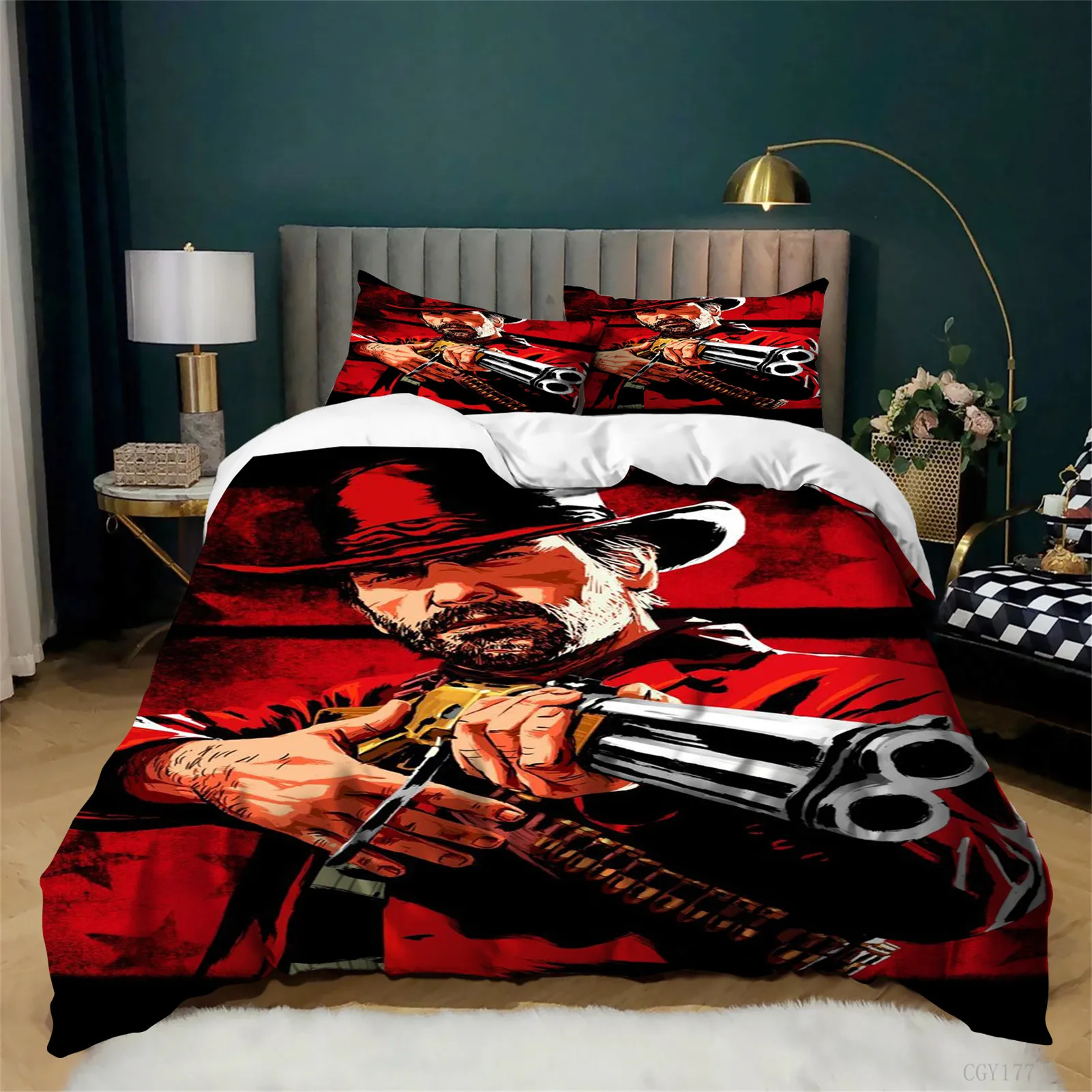 Red Dead Red-emp-tion Microfiber All-Season Bedding Set,Lightweight Duvet Cover Set,Classic Quilt Cover for Teens 3-Pcs
Red Dead Red-emp-tion Microfiber All-Season Bedding Set,Lightweight Duvet Cover Set,Classic Quilt Cover for Teens 3-Pcs