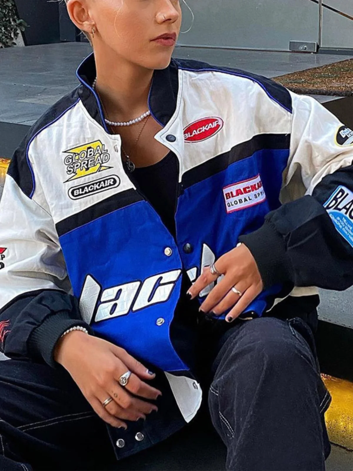 Longsved Street Style Loose Fit Printed Biker Jacket Long Sleeve Motorcycle Jacket Outerwear Women's Fashion Autumn 2023
Longsved Street Style Loose Fit Printed Biker Jacket Long Sleeve Motorcycle Jacket Outerwear Women's Fashion Autumn 2023