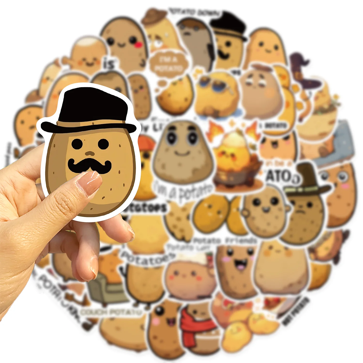 10/50PCS Funny Potato Graffiti Sticker Cute Plant Cartoon Decal For Laptop Guitar Cup Fridge Luggage Waterproof Sticker Kid Toys
10/50PCS Funny Potato Graffiti Sticker Cute Plant Cartoon Decal For Laptop Guitar Cup Fridge Luggage Waterproof Sticker Kid Toys