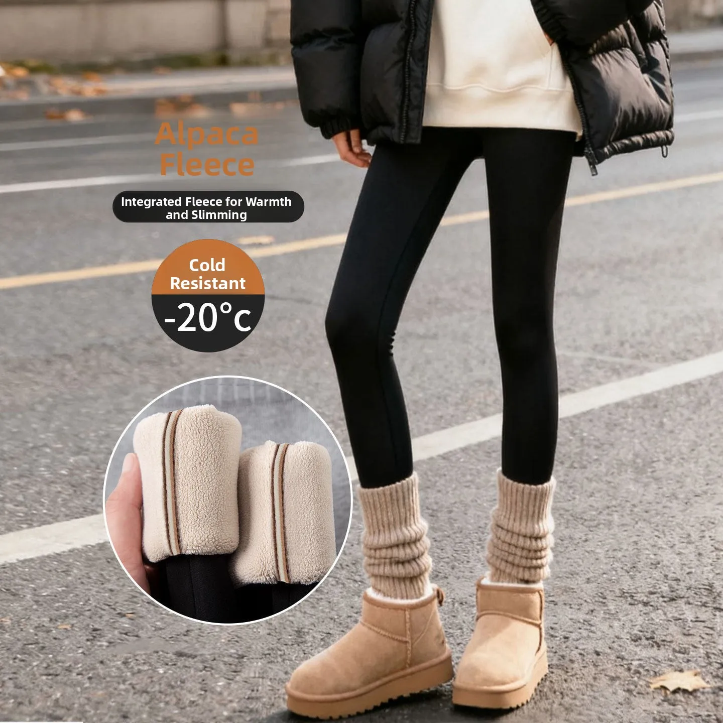 Women's Fce Lined arkskin Yoga Pants Thi Warm Winter Bot Large Size Leg Slimming Cotton Trousers Nine Point Pants
Women's Fce Lined arkskin Yoga Pants Thi Warm Winter Bot Large Size Leg Slimming Cotton Trousers Nine Point Pants