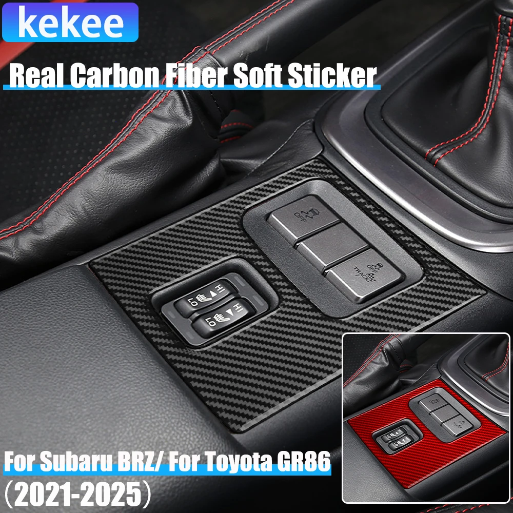 Real Carbon Fiber Car Accessories Seat Heating Panel Cover Soft Sticker For Subaru BRZ/ For Toyota GR86 2021 2022 2023 2024 2025
Real Carbon Fiber Car Accessories Seat Heating Panel Cover Soft Sticker For Subaru BRZ/ For Toyota GR86 2021 2022 2023 2024 2025