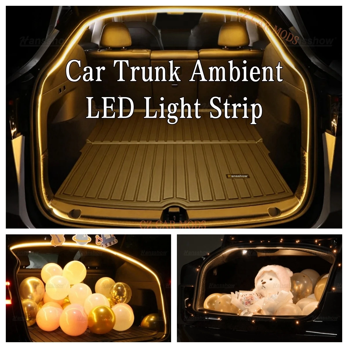 Modify Upgrade Car Trunk Ambient LED Light Strip Cargo Area Arllumination Strip Lamp Free-Cut Decorative Light Bar
Modify Upgrade Car Trunk Ambient LED Light Strip Cargo Area Arllumination Strip Lamp Free-Cut Decorative Light Bar