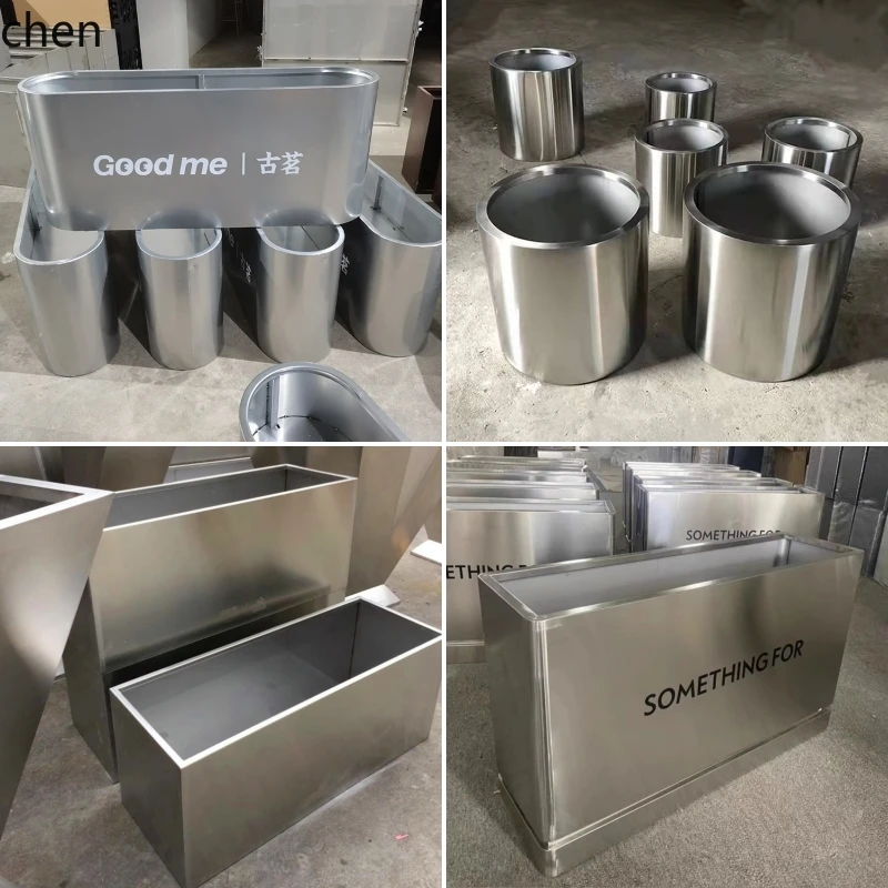 HTT Stainless Steel Flower Box Round Combination Flower Pot Outdoor Finished Bed Commercial Street Outdoor Tray Metal
HTT Stainless Steel Flower Box Round Combination Flower Pot Outdoor Finished Bed Commercial Street Outdoor Tray Metal