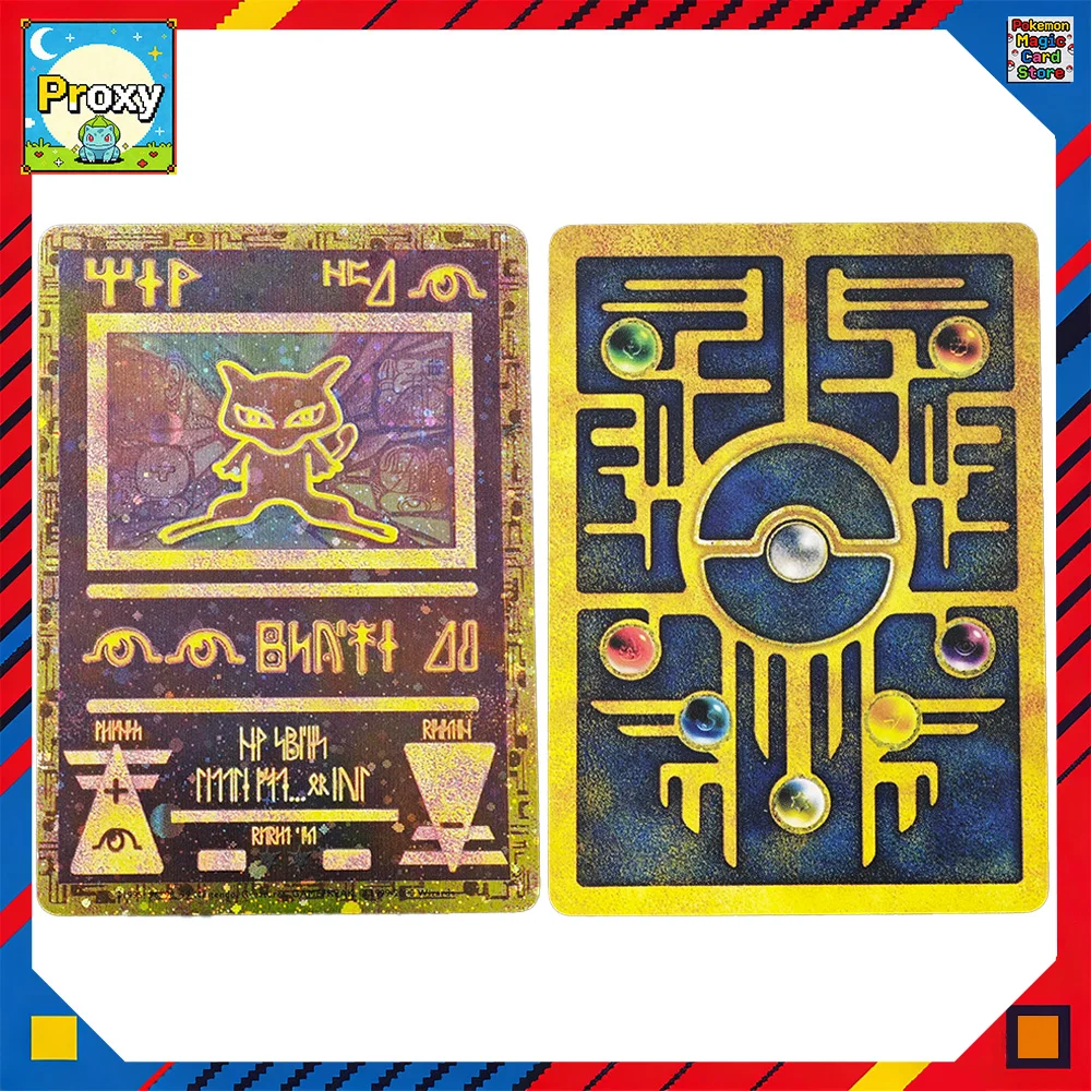 Pokemon Cards PTCG 4PCS Egyptian poncho Ninja Pipeworker mewtwo mew EX Proxy Collection Anime Booster Pack PKM Cards
Pokemon Cards PTCG 4PCS Egyptian poncho Ninja Pipeworker mewtwo mew EX Proxy Collection Anime Booster Pack PKM Cards