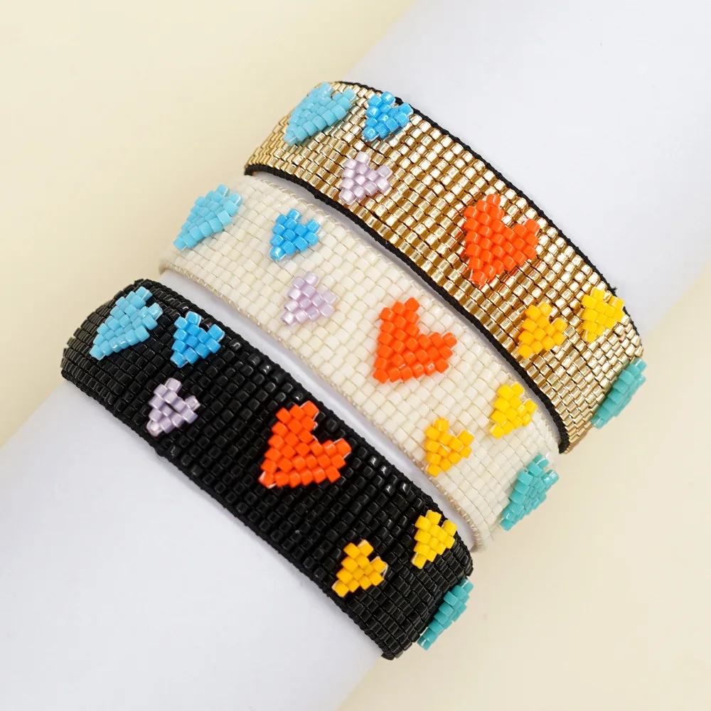 2025 Handmade Beaded Bracelet Creativity Bohemia Heart Pattern Adjustable Hand-woven Versatile Fashion Beaded Bracelet
2025 Handmade Beaded Bracelet Creativity Bohemia Heart Pattern Adjustable Hand-woven Versatile Fashion Beaded Bracelet