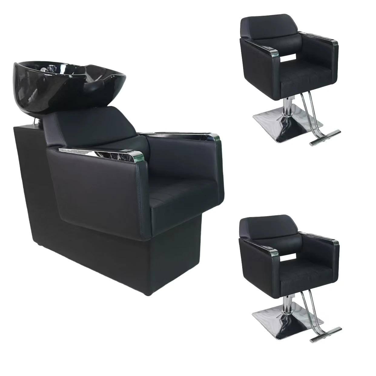 Hair salon shop barber chair shampoo chair barber chair set series for wholesaler distributor
Hair salon shop barber chair shampoo chair barber chair set series for wholesaler distributor