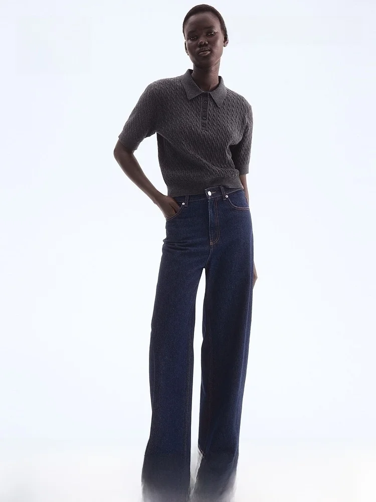 Casual Fashionable Knitted Summer Shirt Women's Wear Versatile Twist Knit H&M 1309417 Soft Cotton Blend Short Style
Casual Fashionable Knitted Summer Shirt Women's Wear Versatile Twist Knit H&M 1309417 Soft Cotton Blend Short Style