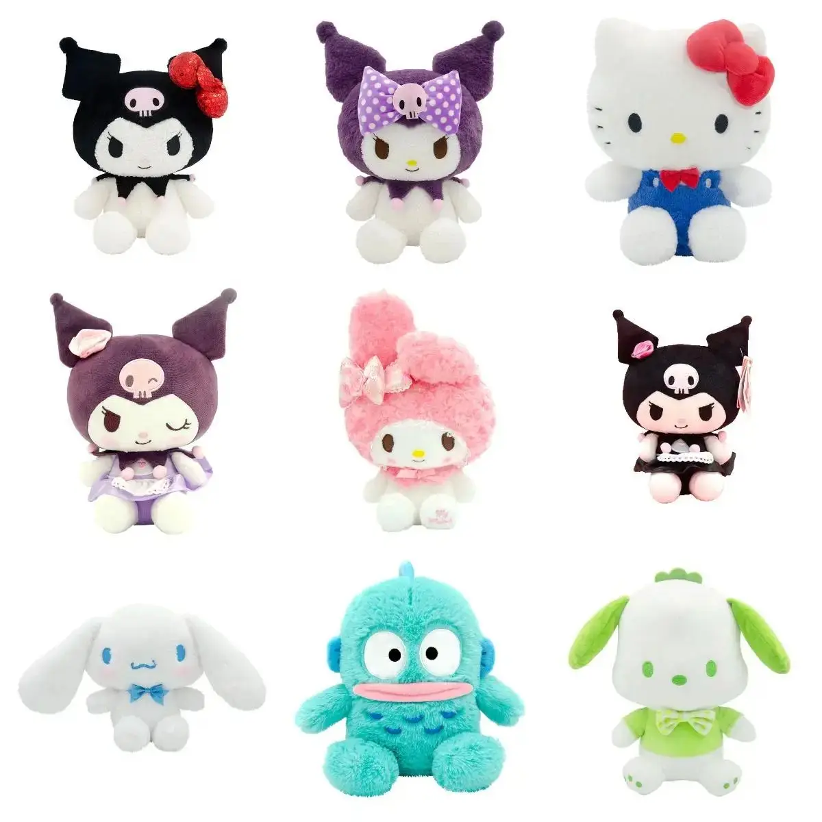 Брелок в стиле аниме Sanrio, Hello Kitty Kuromi Melody Cinnamoroll Kawaii, набитые искусственными куклами, подарки на день рождения для девочек и детей
Брелок в стиле аниме Sanrio, Hello Kitty Kuromi Melody Cinnamoroll Kawaii, набитые искусственными куклами, подарки на день рождения для девочек и детей