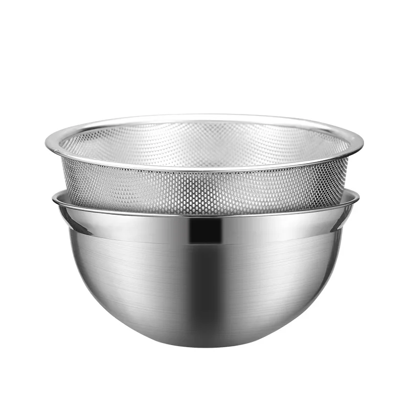 304 stainless steel drain basket, home kitchen supplies, tableware set, fine hole drain basin, rice washing and vegetable basin
304 stainless steel drain basket, home kitchen supplies, tableware set, fine hole drain basin, rice washing and vegetable basin