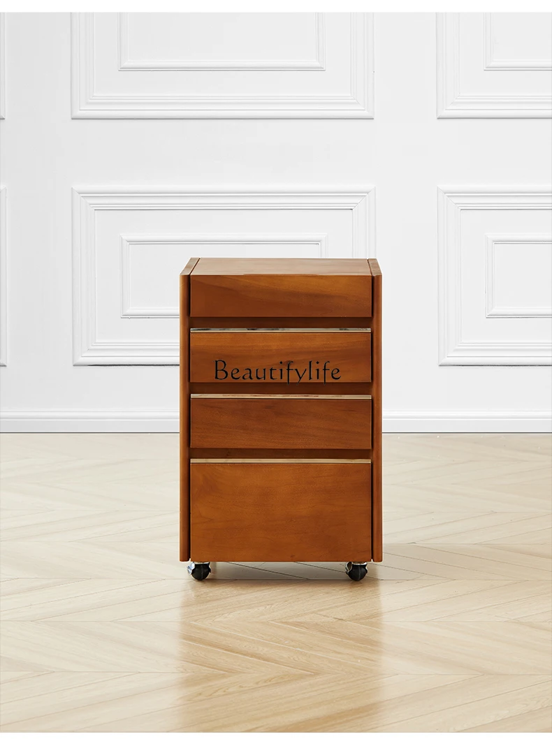 Retro Solid Wood File Cabinet Nordic Small Apartment Study Mobile Storage Office Data Cabinet
Retro Solid Wood File Cabinet Nordic Small Apartment Study Mobile Storage Office Data Cabinet