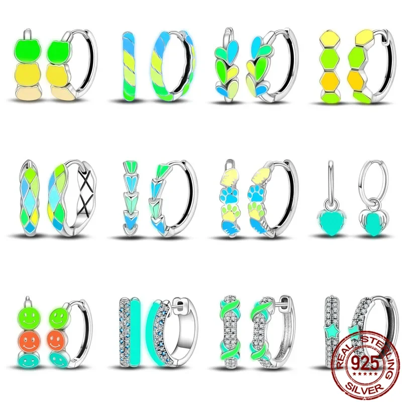 Halloween Most Popular Luminous Earring 925 Sterling Silver Earrings Hoops Pearl Fashion Sparkling Pavé Bars Earrings Jewelry
Halloween Most Popular Luminous Earring 925 Sterling Silver Earrings Hoops Pearl Fashion Sparkling Pavé Bars Earrings Jewelry