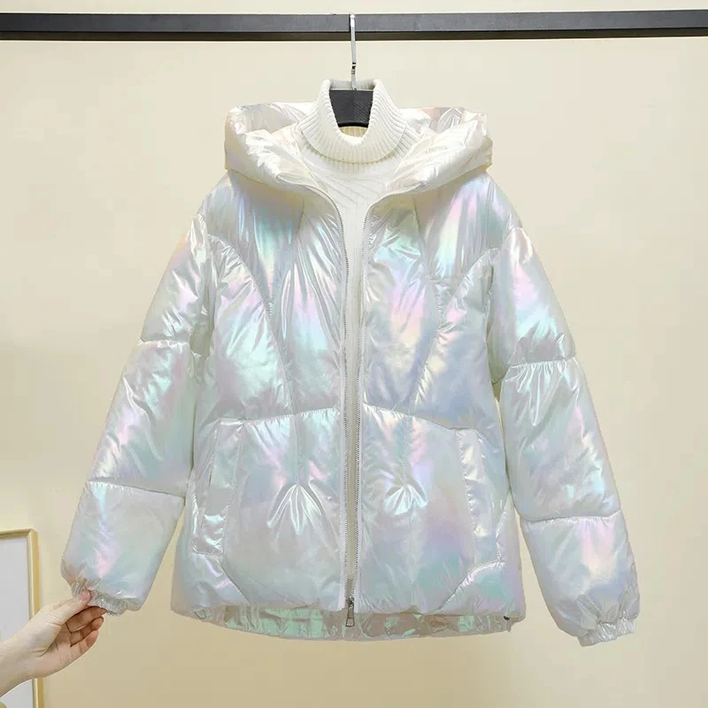 Glossy Wash-free Down Cotton Jacket 2022 Winter New All-match Fashion Casual Padded Coat Female Hooded Loose Thick Short Parkas
Glossy Wash-free Down Cotton Jacket 2022 Winter New All-match Fashion Casual Padded Coat Female Hooded Loose Thick Short Parkas
