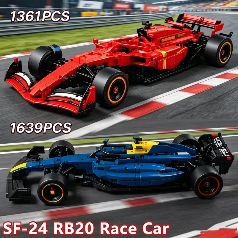Technical New 1361/1639PCS RB20 SF24 Racing Car Kits 1:8 Scale DIY Collectible Assembly Building Blocks Car Model Birthday Gifts
Technical New 1361/1639PCS RB20 SF24 Racing Car Kits 1:8 Scale DIY Collectible Assembly Building Blocks Car Model Birthday Gifts