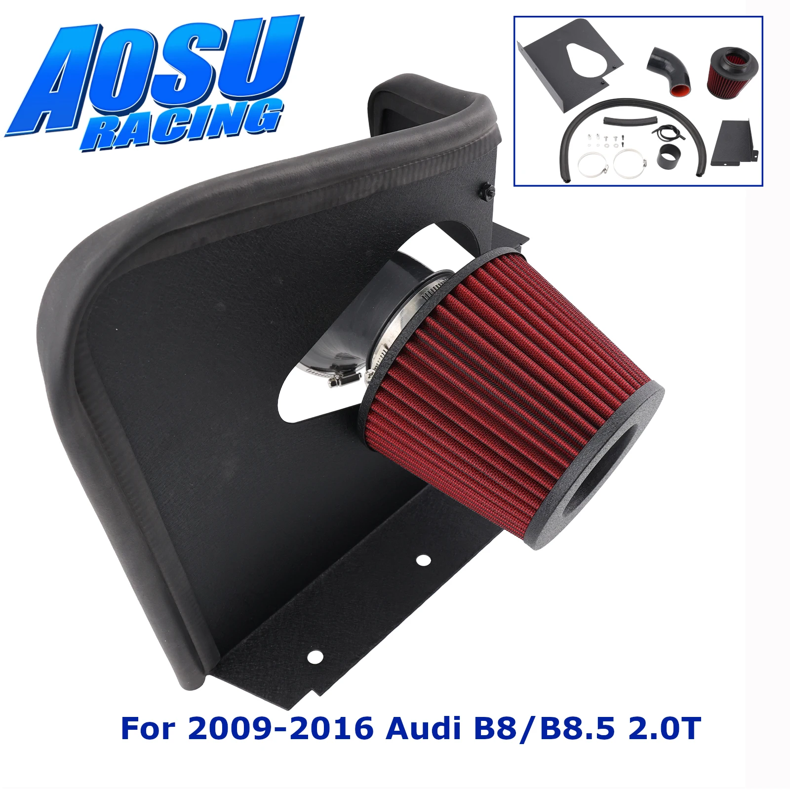 Performance Cold Air Intake Kit Heat Shield Filter Pipe Aluminum For Audi A4 A5 B8/B8.5 Quattro All-Road 09-16 2.0T 1.8T
Performance Cold Air Intake Kit Heat Shield Filter Pipe Aluminum For Audi A4 A5 B8/B8.5 Quattro All-Road 09-16 2.0T 1.8T