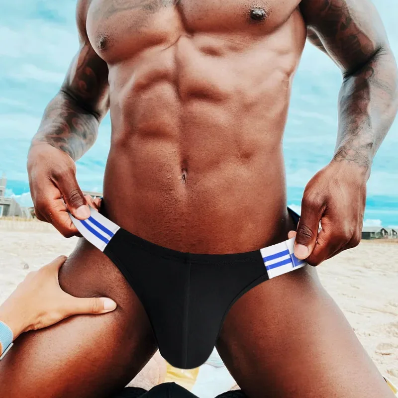 Mens Swimming Trunks Sexy Low Waist Swimwear Bikini Thong Swimsuit Breathable Quick Dry Beach Shorts Swim Briefs Bathing Suits
Mens Swimming Trunks Sexy Low Waist Swimwear Bikini Thong Swimsuit Breathable Quick Dry Beach Shorts Swim Briefs Bathing Suits