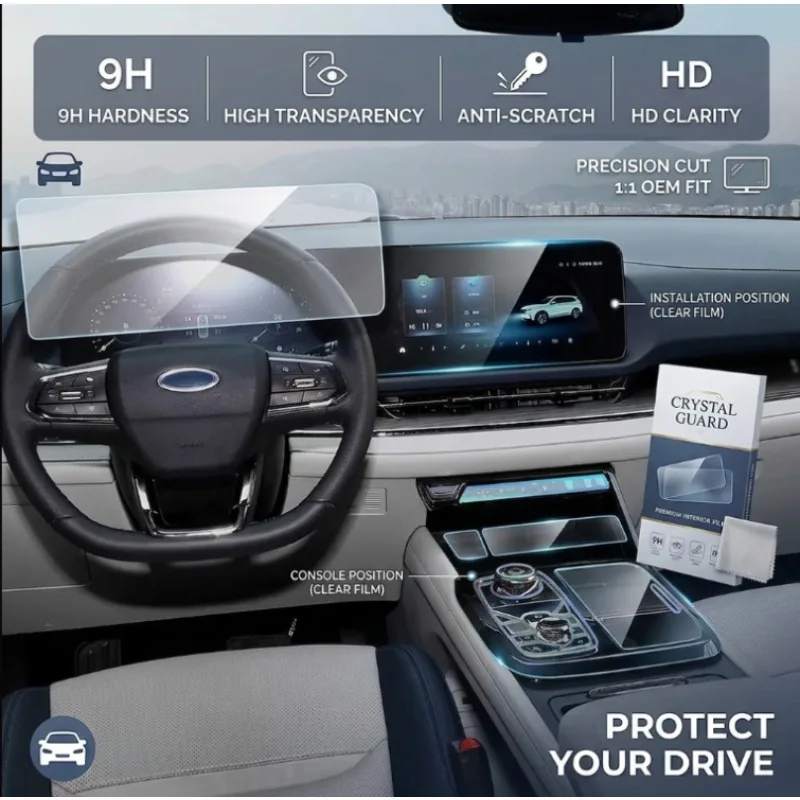TPU Center Console Screen Accessories For Ford Territory 2024 2025 Equator Sport Car Protective Interior Film Anti-scratch
TPU Center Console Screen Accessories For Ford Territory 2024 2025 Equator Sport Car Protective Interior Film Anti-scratch
