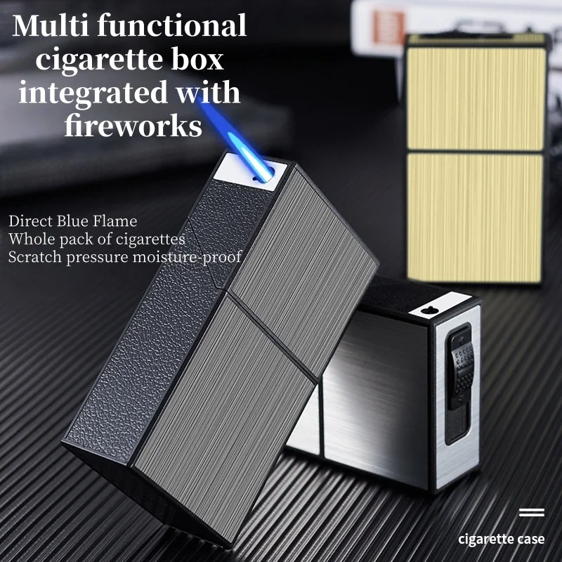 New Thick Cigarette Box, 20 Thick Cigarette Boxes Outdoor Windproof Moisture and Pressure Resistant 2-in-1 Cigarette Box Lighter
New Thick Cigarette Box, 20 Thick Cigarette Boxes Outdoor Windproof Moisture and Pressure Resistant 2-in-1 Cigarette Box Lighter