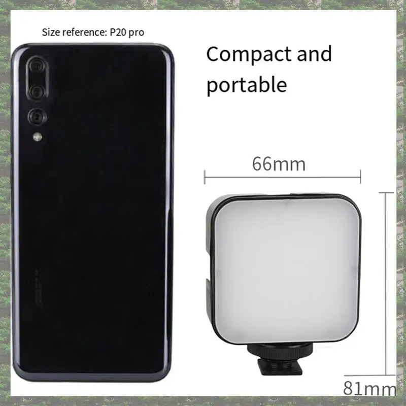 LENVEE 49 LED 5W Mini LED Video Light Photography 6500K Fill-In Lamp Dimmable Hot Shoe Mount Adapter For Universal Camera
LENVEE 49 LED 5W Mini LED Video Light Photography 6500K Fill-In Lamp Dimmable Hot Shoe Mount Adapter For Universal Camera