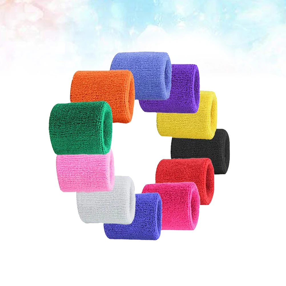 12pcs Colorful Cotton Wrist Sweatbands Athletic Cloth Sweat Absorption Comfortable 8X8Cm Mixed Color For Gym Sports
12pcs Colorful Cotton Wrist Sweatbands Athletic Cloth Sweat Absorption Comfortable 8X8Cm Mixed Color For Gym Sports