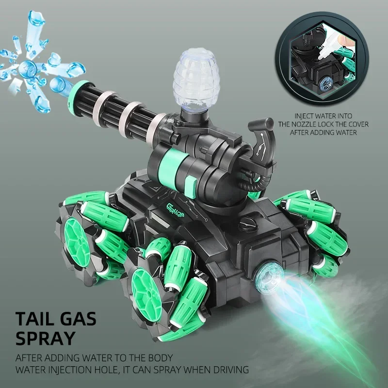 Children's Gift Gesture Handle Remote Control Tank Music Spray Light Remote Control Tank Car Children's Toy Car RC Cars
Children's Gift Gesture Handle Remote Control Tank Music Spray Light Remote Control Tank Car Children's Toy Car RC Cars