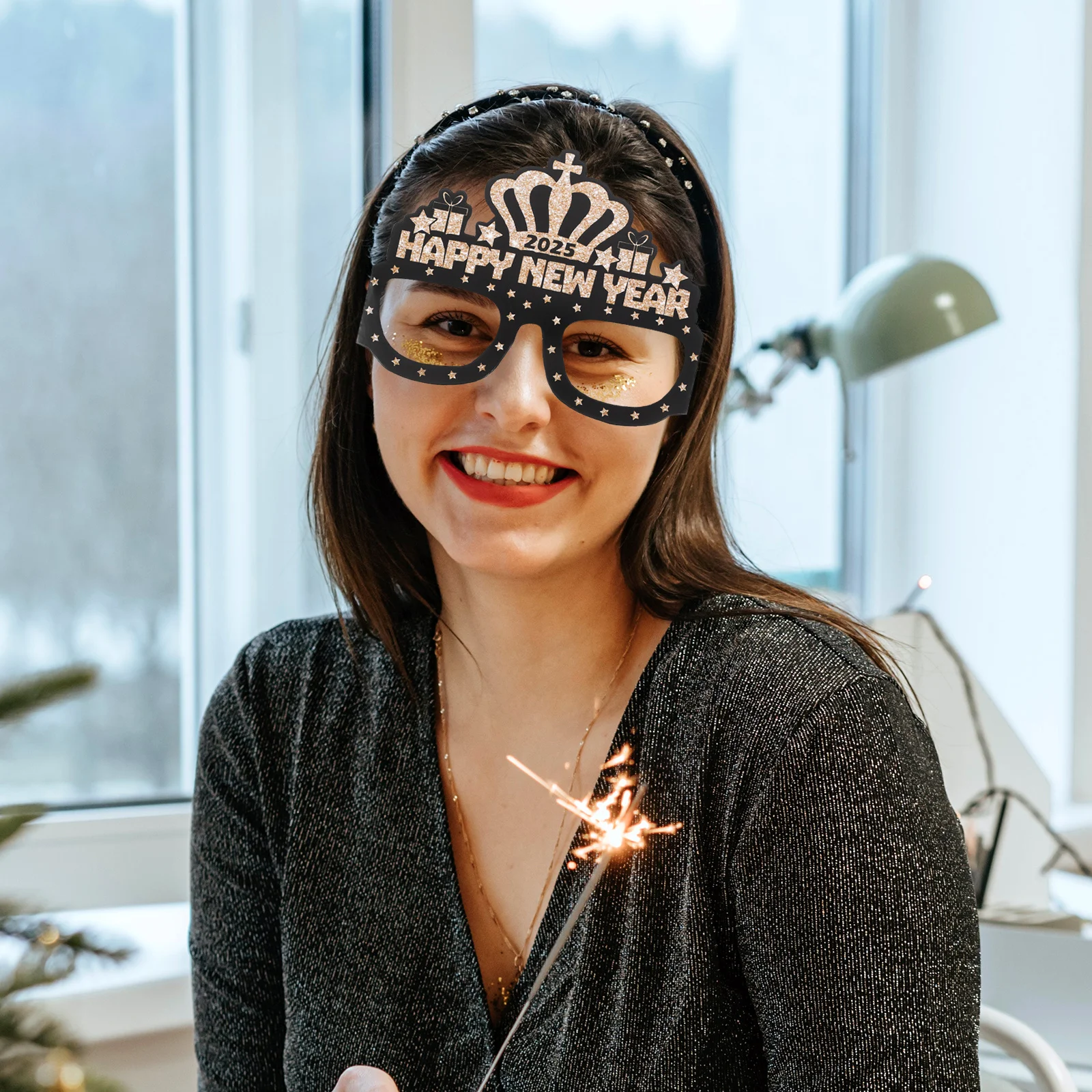 12 Pcs New Year Party Paper Eyeglasses Eve Photo Prop Year's Favors Happy Festival
12 Pcs New Year Party Paper Eyeglasses Eve Photo Prop Year's Favors Happy Festival