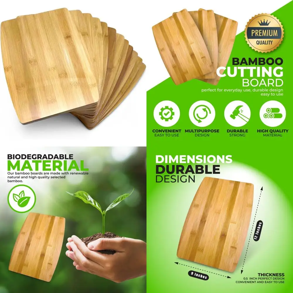 Wholesale Set of 12 Bamboo Cutting Boards for Personalized Engraving, Premium Plain Round Bulk Plain Bamboo Boards
Wholesale Set of 12 Bamboo Cutting Boards for Personalized Engraving, Premium Plain Round Bulk Plain Bamboo Boards