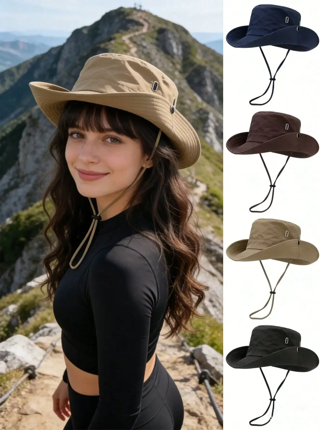 1pc Solid Color Wide Brim Bucket Hat, Casual Sports Sun Protection Hat, Adjustable Outdoor Sports Gift (Stitching Color On Hat Crown Is Random),Beach,Travel
1pc Solid Color Wide Brim Bucket Hat, Casual Sports Sun Protection Hat, Adjustable Outdoor Sports Gift (Stitching Color On Hat Crown Is Random),Beach,Travel