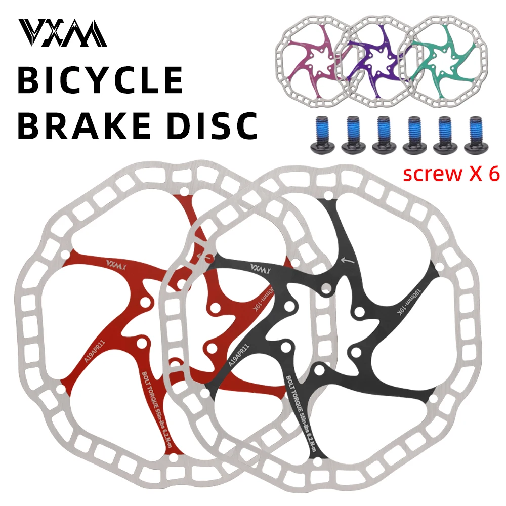 VXM 160/180mm ultra light bicycle hydraulic disc brake disc 44mm MTB bicycle anode color brake pad
VXM 160/180mm ultra light bicycle hydraulic disc brake disc 44mm MTB bicycle anode color brake pad