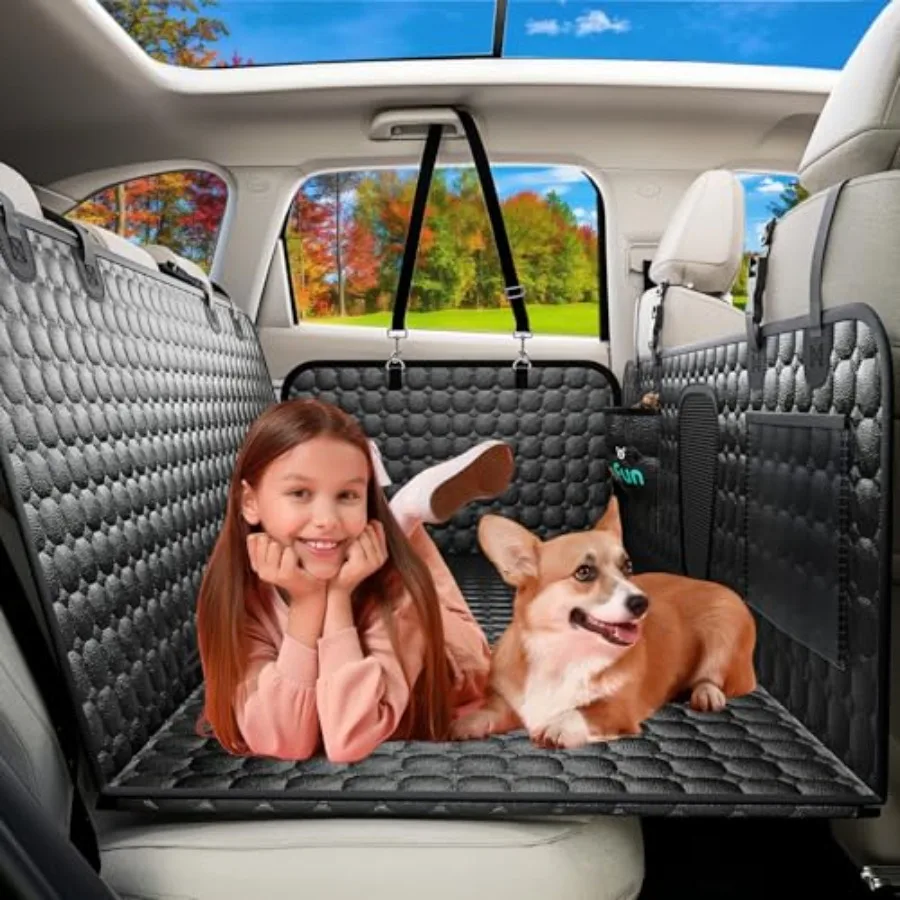 Back Seat Extender for Dogs PU Leather Waterproof Car Seat Cover with Hard Bottom for 400LBs Upgraded Sturdy Dog Hammock in Bla
Back Seat Extender for Dogs PU Leather Waterproof Car Seat Cover with Hard Bottom for 400LBs Upgraded Sturdy Dog Hammock in Bla