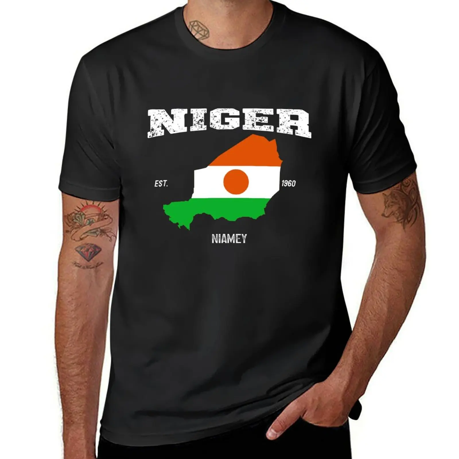 Niger Flag, Niger Map, Nigerien National Flag T-Shirt Short sleeve tee plain anime stuff t shirts men 
Niger Flag, Niger Map, Nigerien National Flag T-Shirt Short sleeve tee plain anime stuff t shirts men