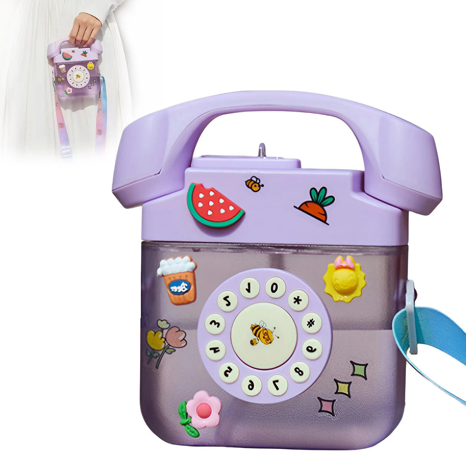 400ml Telephone Water Bottle For Kids Kawaii Leak Proof Drinking Bottles For Kids Children Adults Sports Xuan-us
400ml Telephone Water Bottle For Kids Kawaii Leak Proof Drinking Bottles For Kids Children Adults Sports Xuan-us