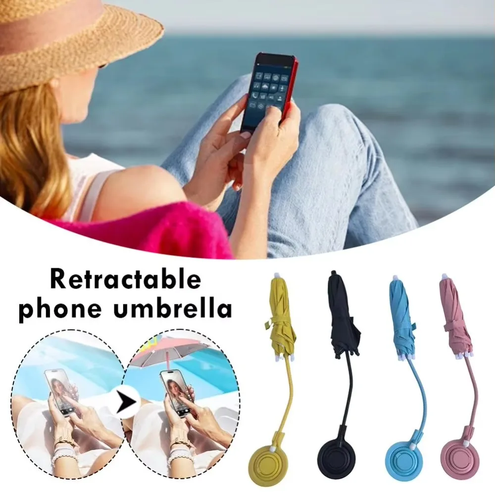Universal Adjustable Magnetic Phone Umbrella 360° Rotation Mini Phone Stand Sun Ring Holder for Magsafe/IPhone/Samsung Mac
Universal Adjustable Magnetic Phone Umbrella 360° Rotation Mini Phone Stand Sun Ring Holder for Magsafe/IPhone/Samsung Mac