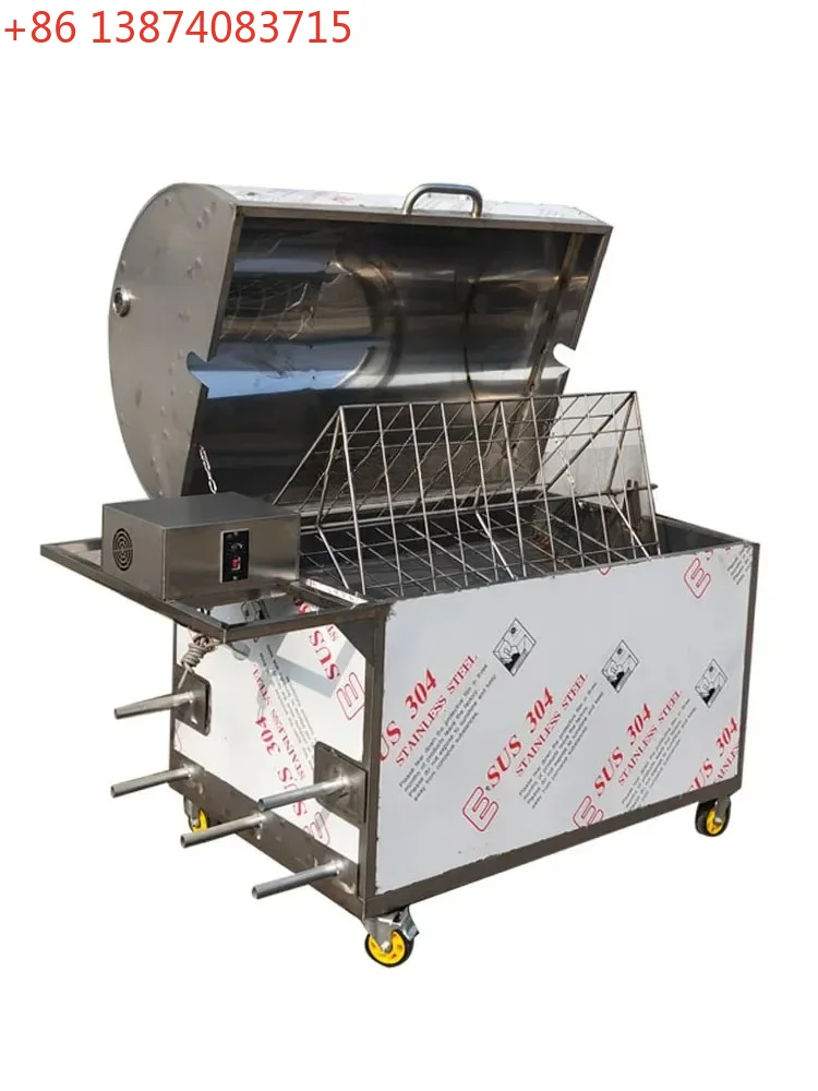 Mobile Roast Sheep Furnace Automatic Roasted Mutton Leg Commercial Smoke-Free Barbecue Grill for Roasted Whole Sheep
Mobile Roast Sheep Furnace Automatic Roasted Mutton Leg Commercial Smoke-Free Barbecue Grill for Roasted Whole Sheep