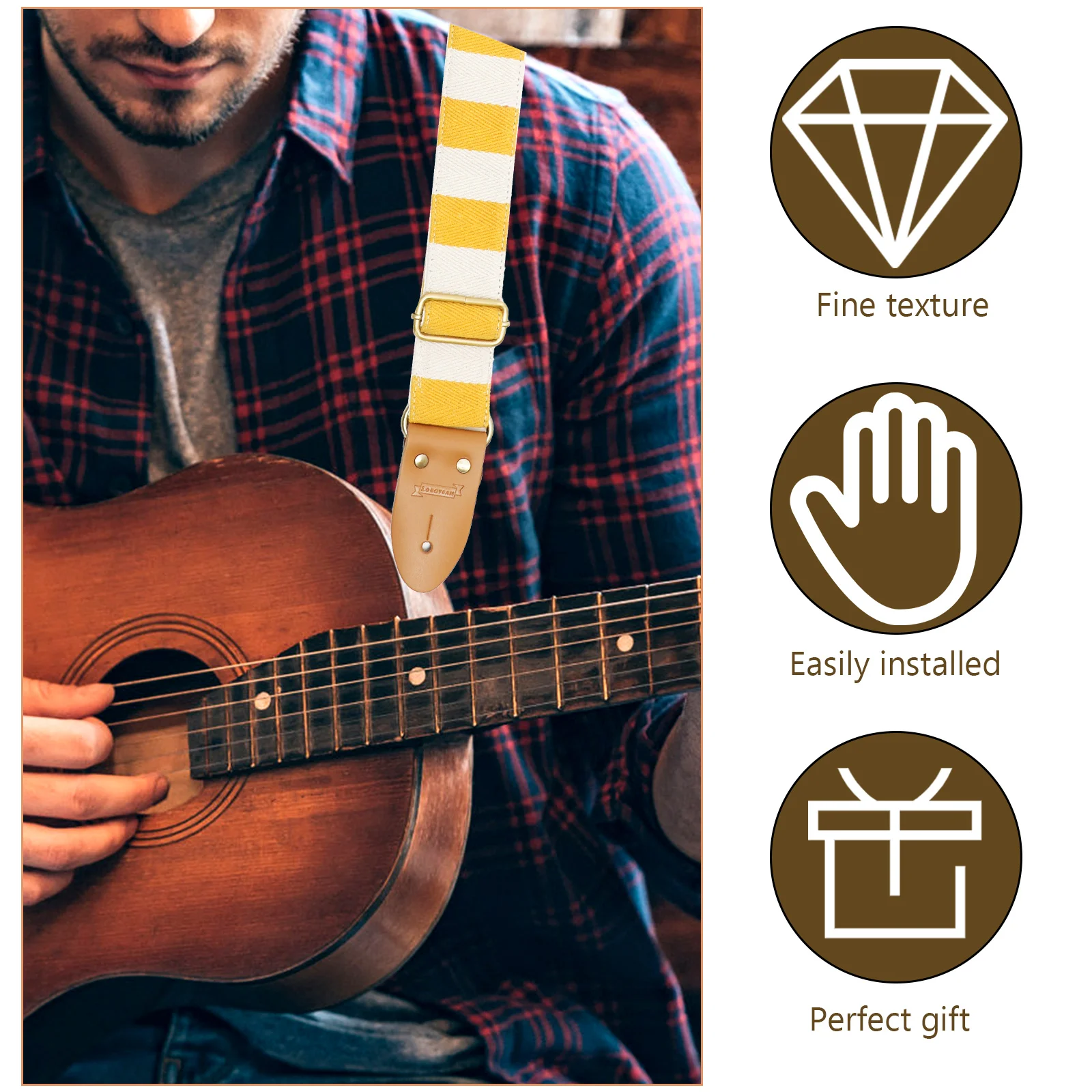 Guitar Strap Printing Pattern Acoustic Accessories Adjustable Shoulder Straps Belt
Guitar Strap Printing Pattern Acoustic Accessories Adjustable Shoulder Straps Belt